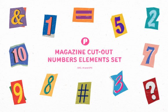 Bring Back the Analog Charm: The Magazine Cut-Out Numbers Set