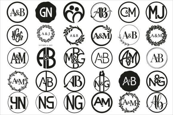Elegant Couple Initial Circle Monogram: A Designer's Guide to Timeless Personalization