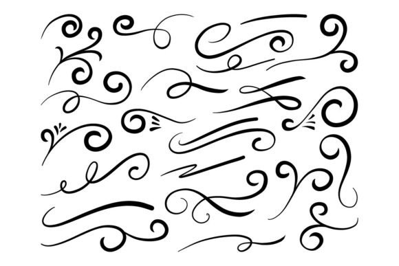 Elegant Flourish Ornament SVG Bundle for Designers