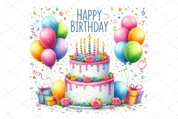 Infuse Your Projects with Watercolor Birthday Cake Clipart