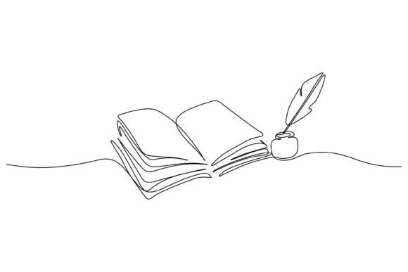 Timeless Elegance: The Continuous Line Design from Old Book