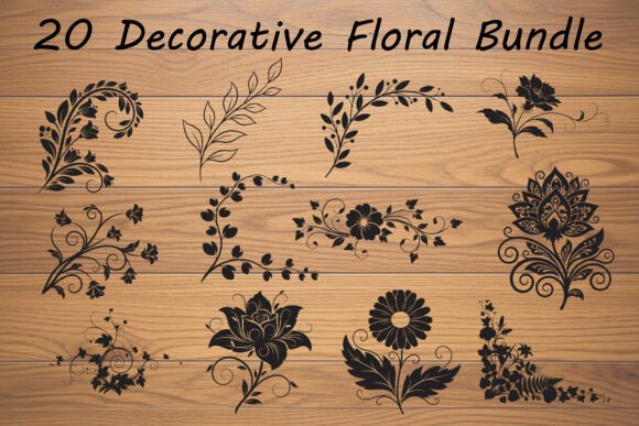 Unlocking Nature's Artistry with Elegant Floral Silhouettes